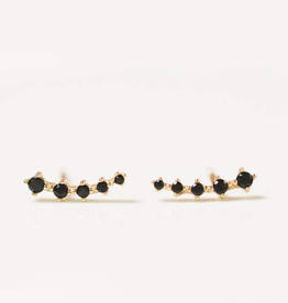 Crawler Earrings - Black