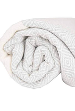 Mist Diamond Pattern Turkish Towel