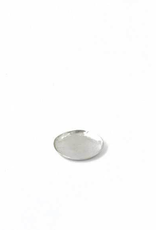 Small Silver Plated Brass Round Plate 3.5"