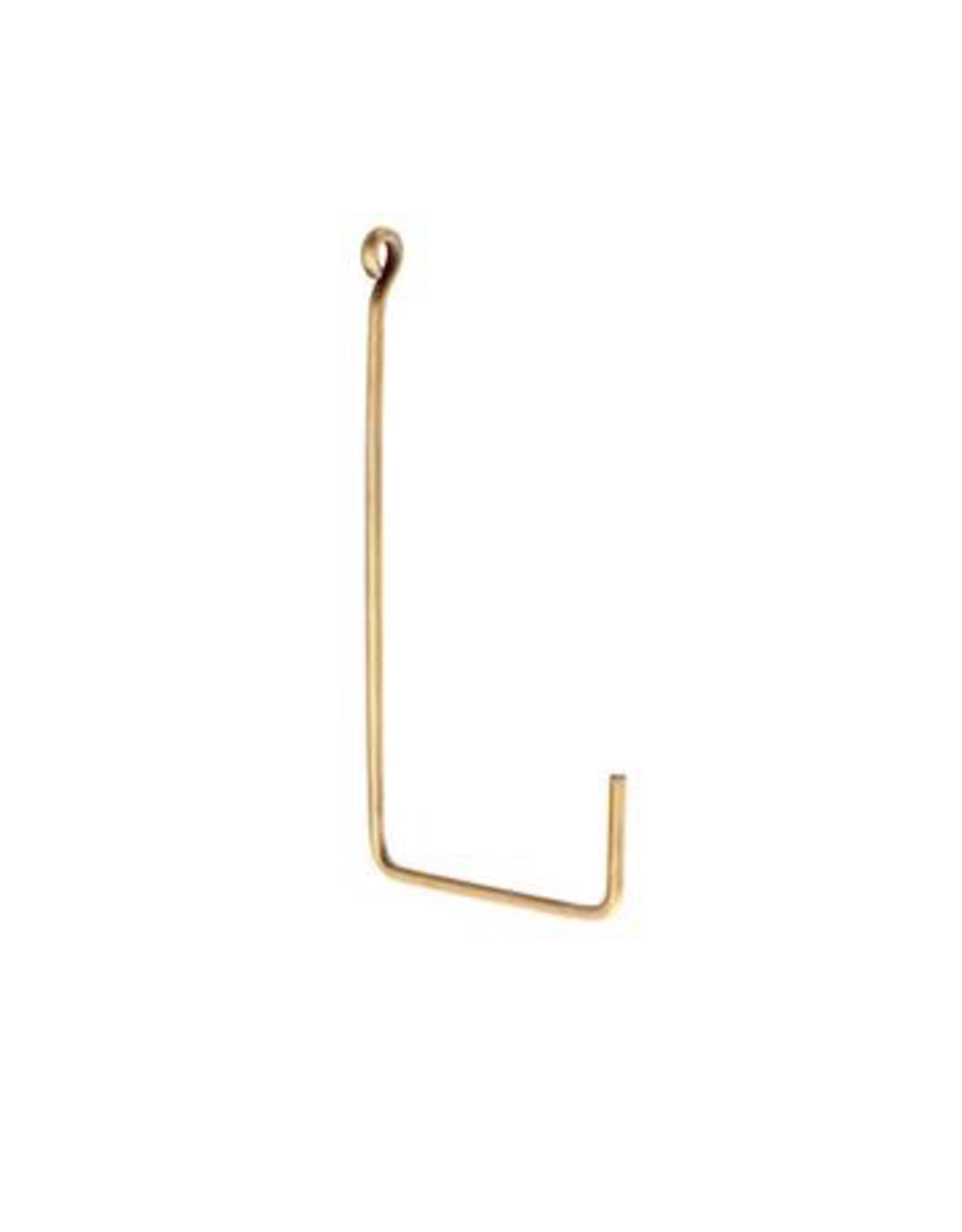 Large “L Shape” Single Brass Hook