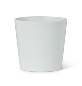 Small White Stockholm Classic Taper Planter H3.25"