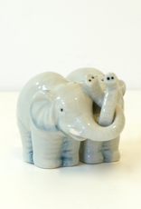 Ceramic Hugging Elephant Salt & Pepper Shaker