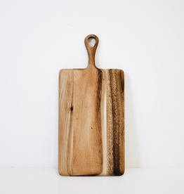 Mini Rectangular Acacia Board With Handle L11" W5"