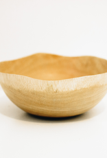 Medium Kiln Mango Wood Bowl With Wave Edge D5.5"