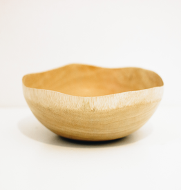 Medium Kiln Mango Wood Bowl With Wave Edge D5.5"