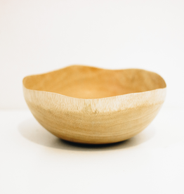Medium Mango Wood Bowl With Wave Edge