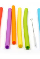 Yellow Silicone Straw
