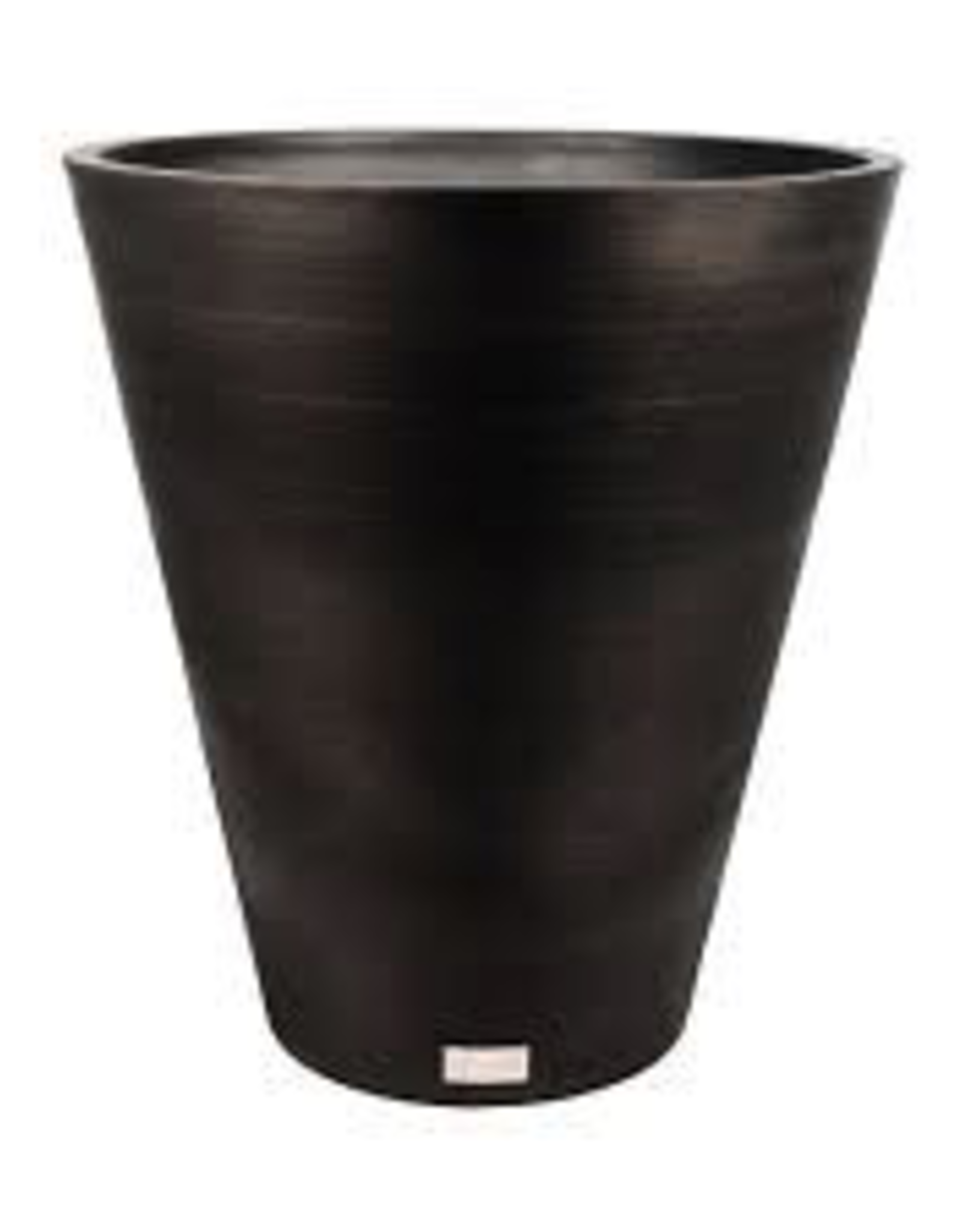 Large Black Plastic Kobo Planter D19.5”  H22”