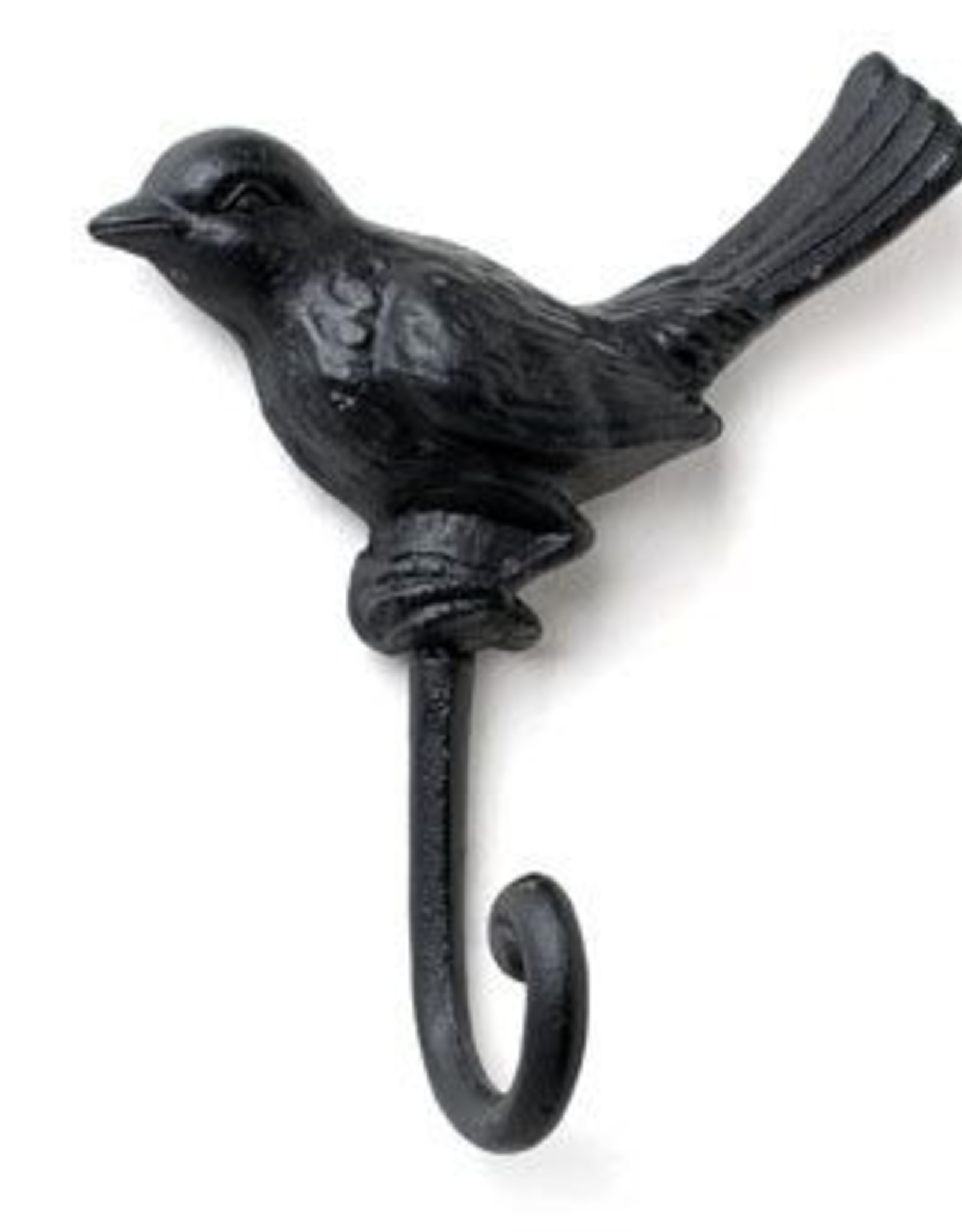 Black Cast Iron Bird Hook H5"