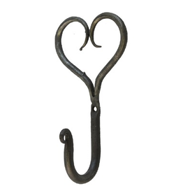 Small Hand Forged Heart Hook
