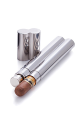 Stainless Cigar Holder & Flask