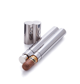 Stainless Cigar Holder & Flask