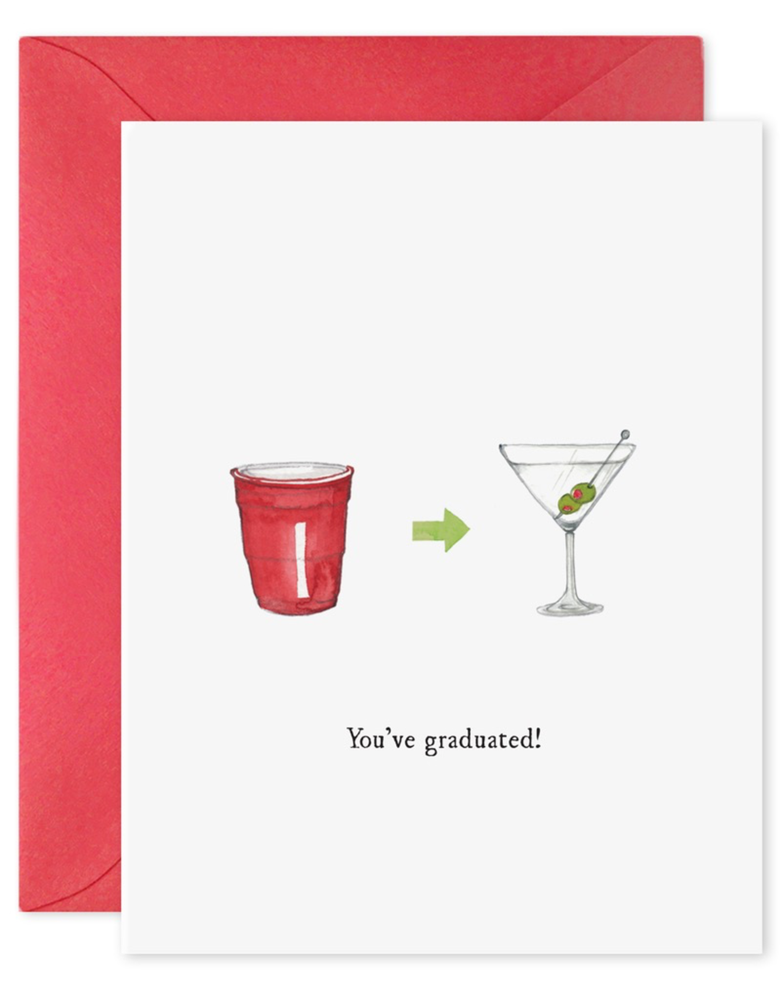 You’ve Graduated Martini Card