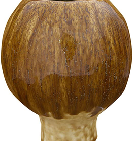 Reactive Glaze Stoneware Pedestal Vase