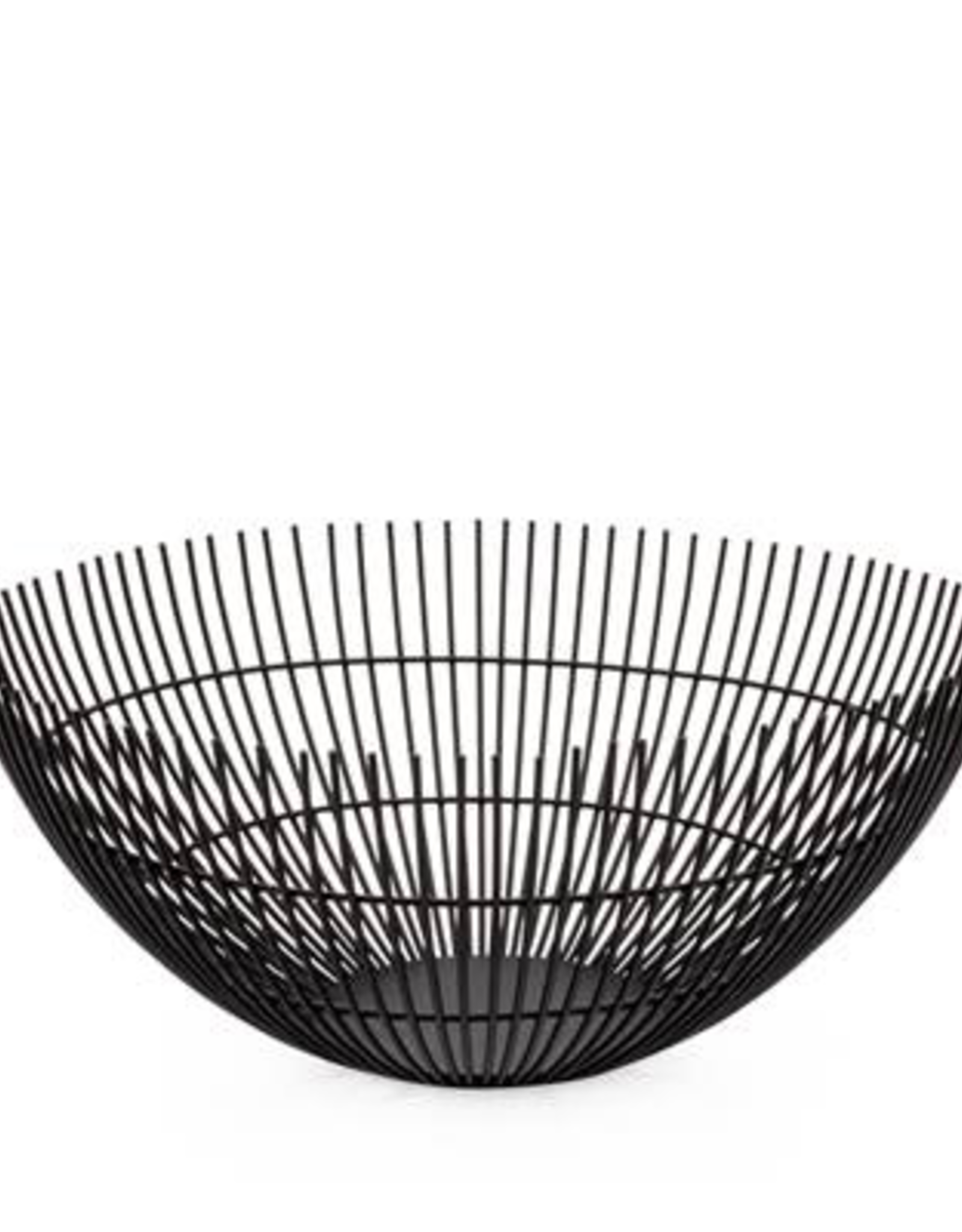 Black Linear Rib Metal Basket D11”