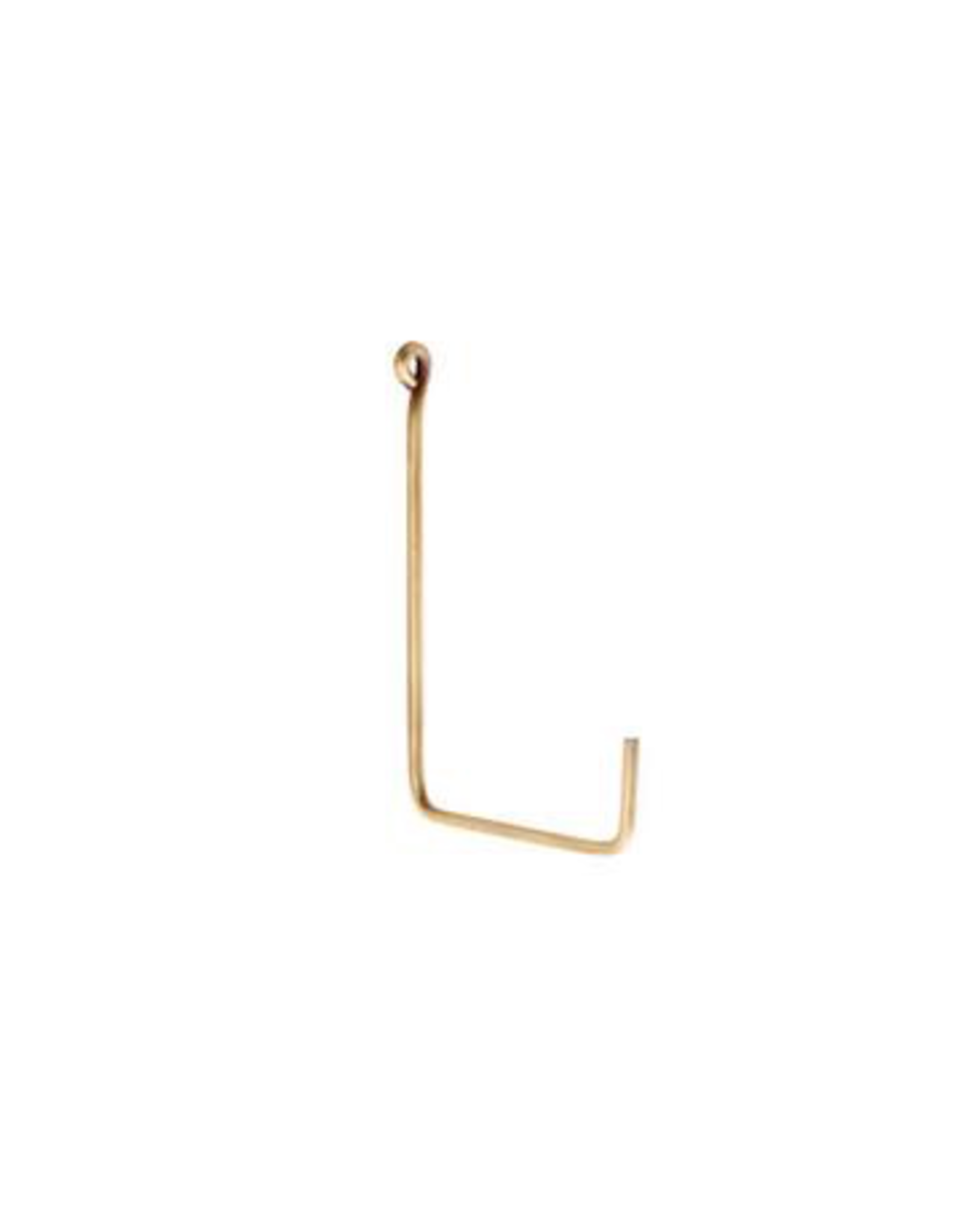 Medium  “L Shape” Single Brass Hook