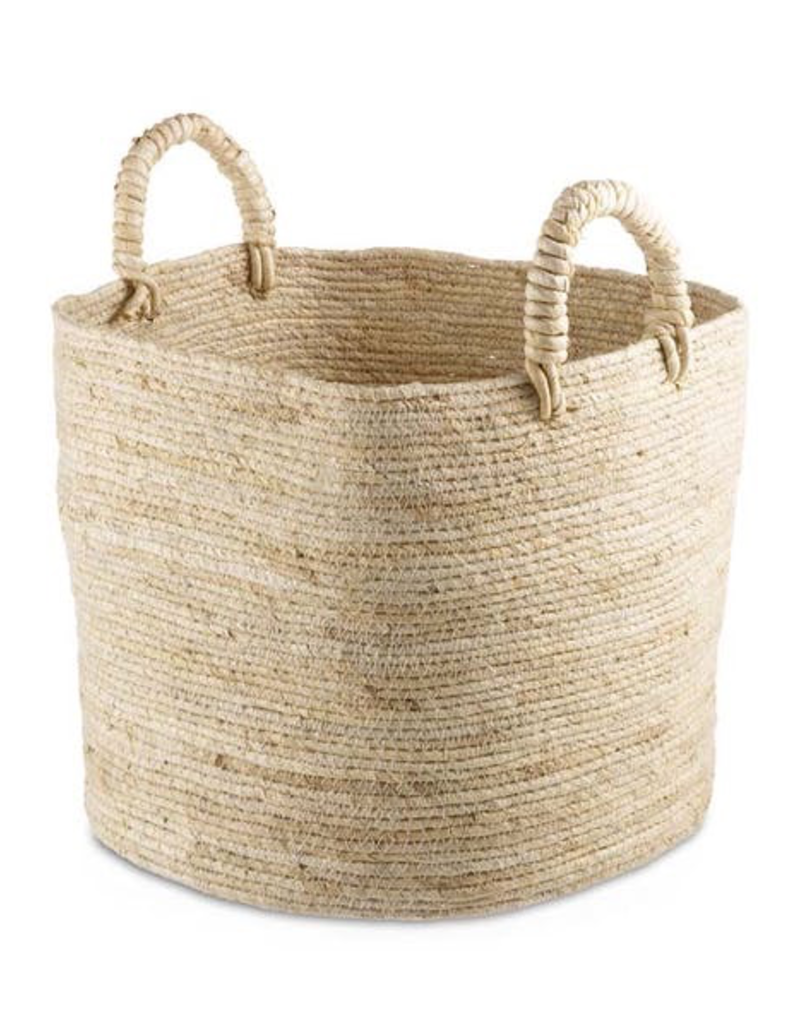 Large Natural Maiz Basket with Handles 13.4”