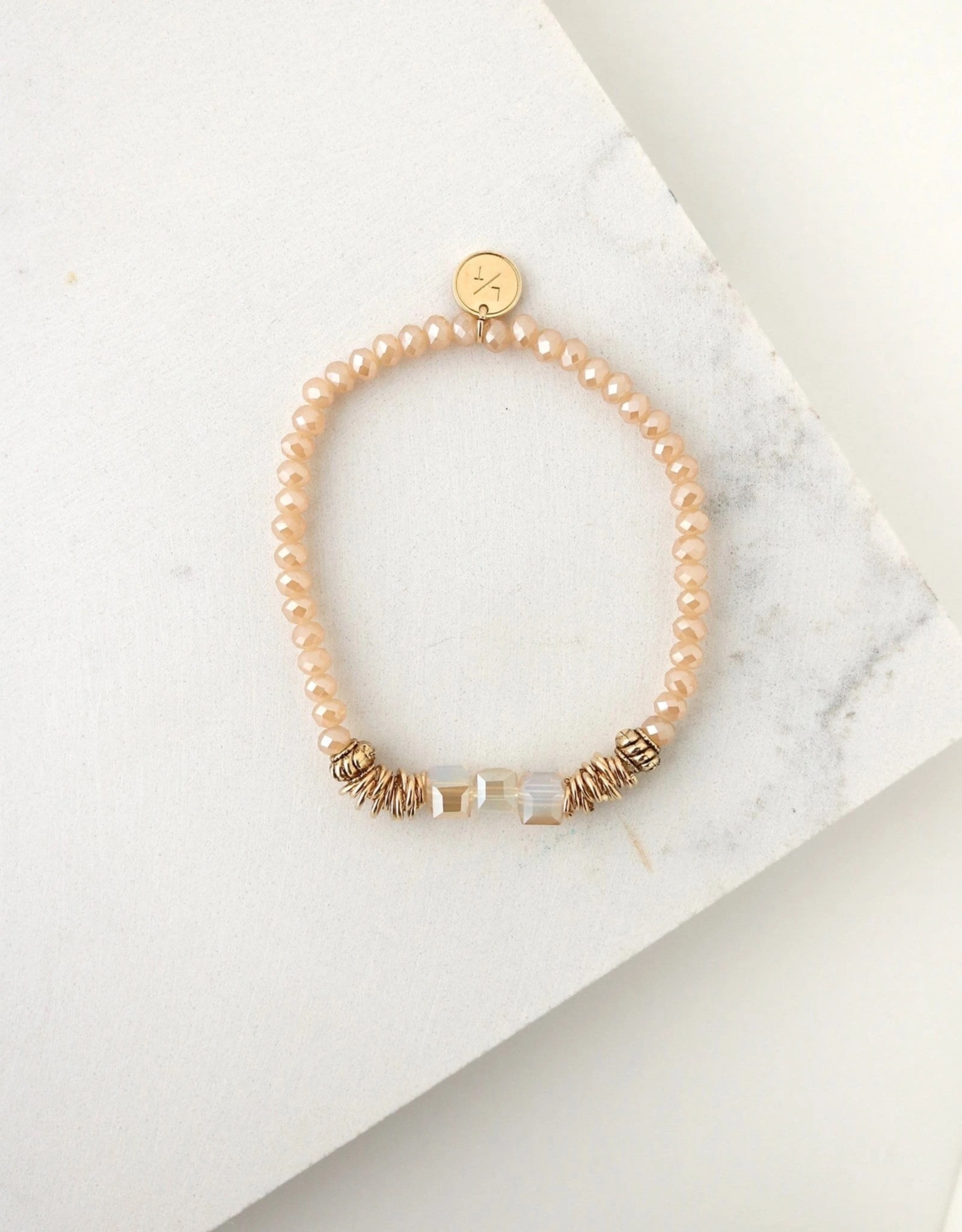 Marilla Stretch Bracelet - Creamsicle