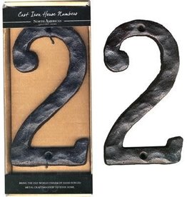 Rustic House Number 2 H6"