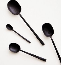 Large Black Cast Aluminum Spoon