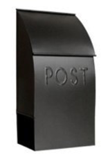 Black Milano Pointed Mailbox