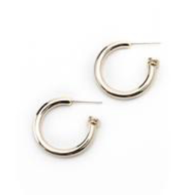 Constance Hoop Earrings - Silver
