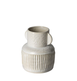 Small Cream Judy Vase with Handles H8.1"