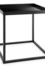 Cube Frame Table with Glass Top 16x16x16"
