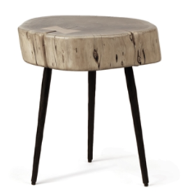 Sierra Side Table - Acacia Wood & Iron