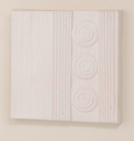 Matte White Petra Triple Circles Ceramic Wall Panel L15" Reg $90 Now $25