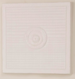 Matte White Petra Single Circles Ceramic Wall Panel L15" Reg $90 Now $25
