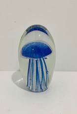 Dark Blue Jellyfish Paperweight