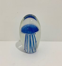 Dark Blue Jellyfish Paperweight