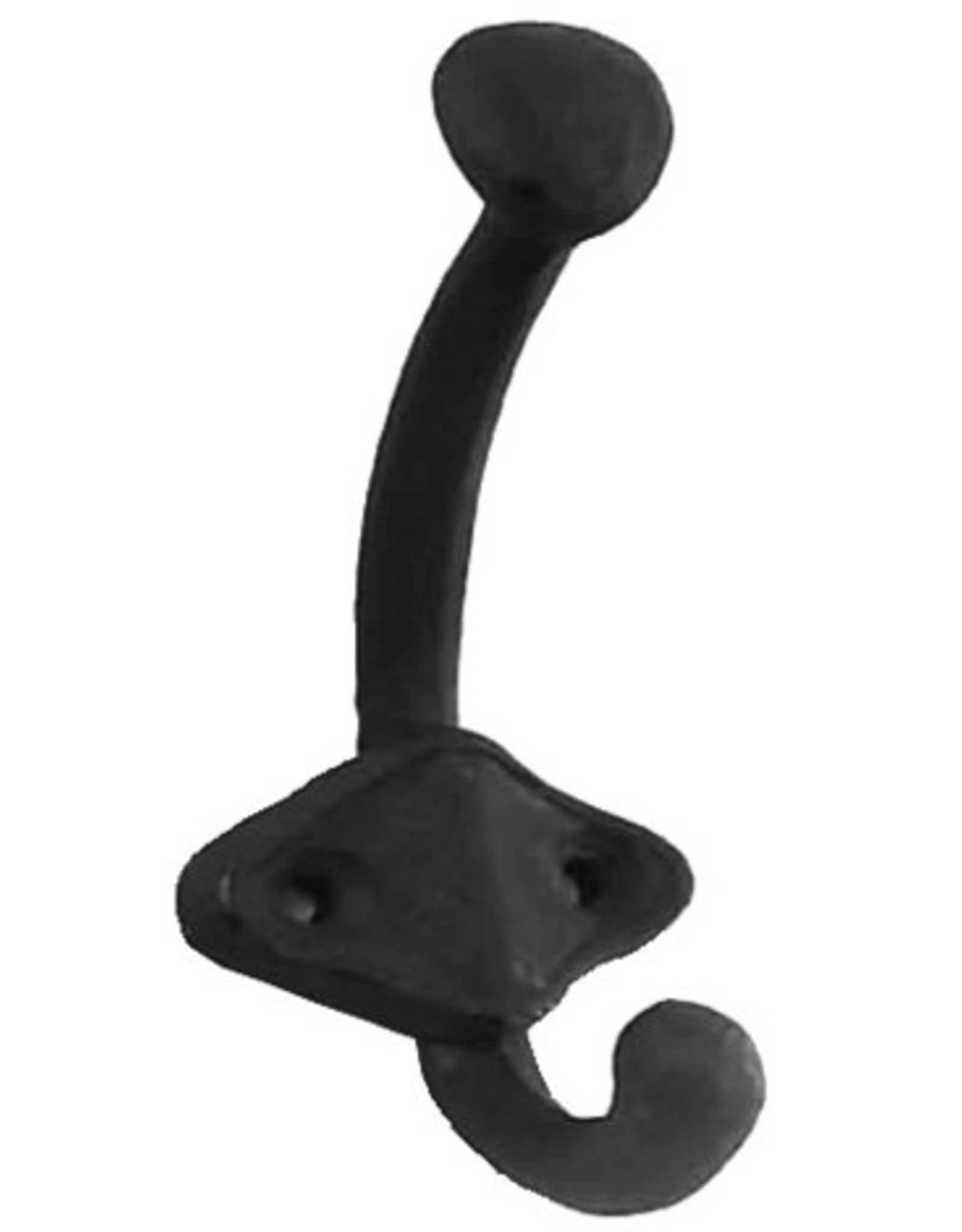 Diamond Base Black Double Hook