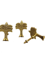 Wanda Palmtree Brass Knob