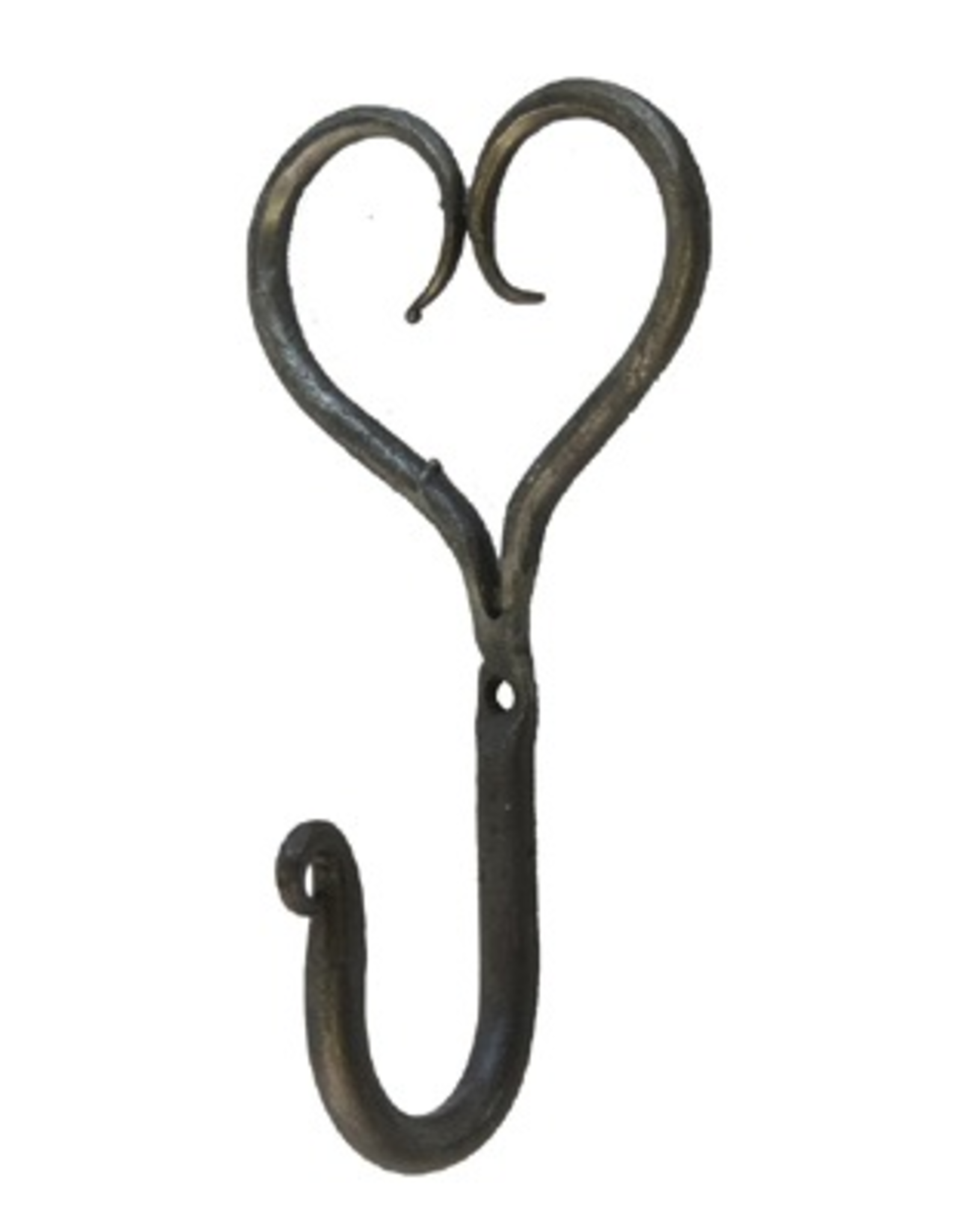 Small Hand Forged Heart Hook