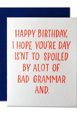 Bad Grammar Card