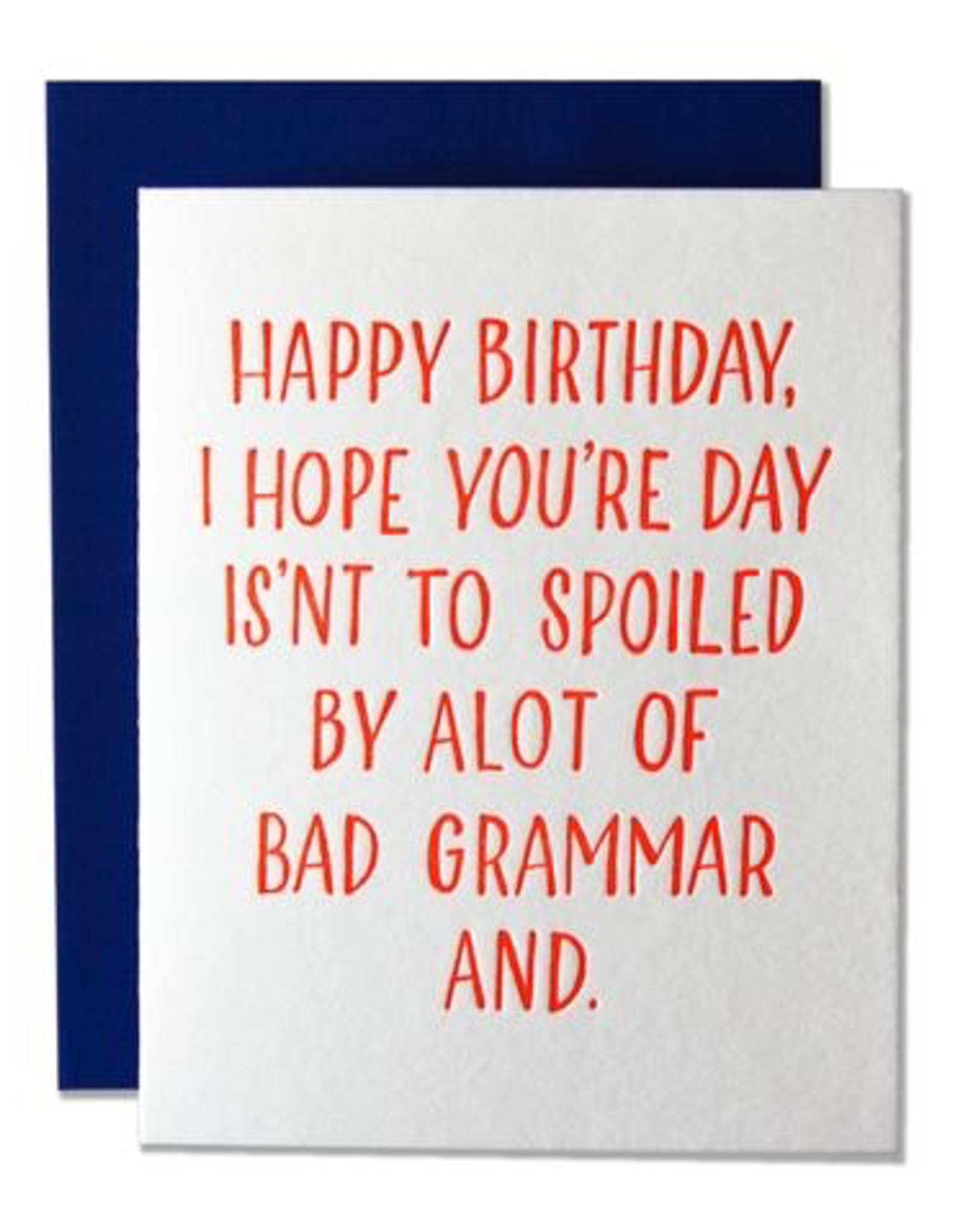 Bad Grammar Card