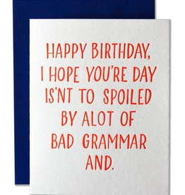 Bad Grammar Card