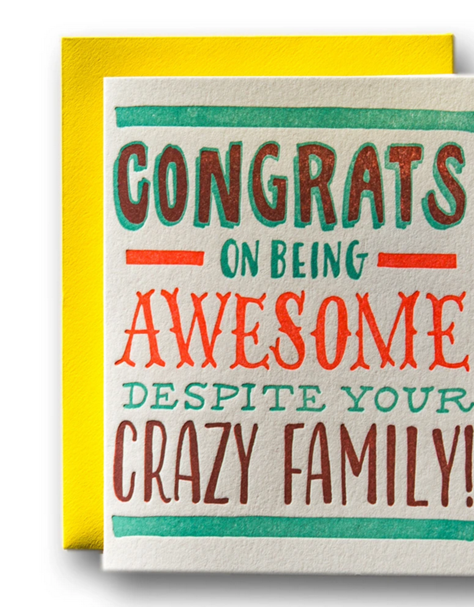 Awesome Despite Crazy Family Card