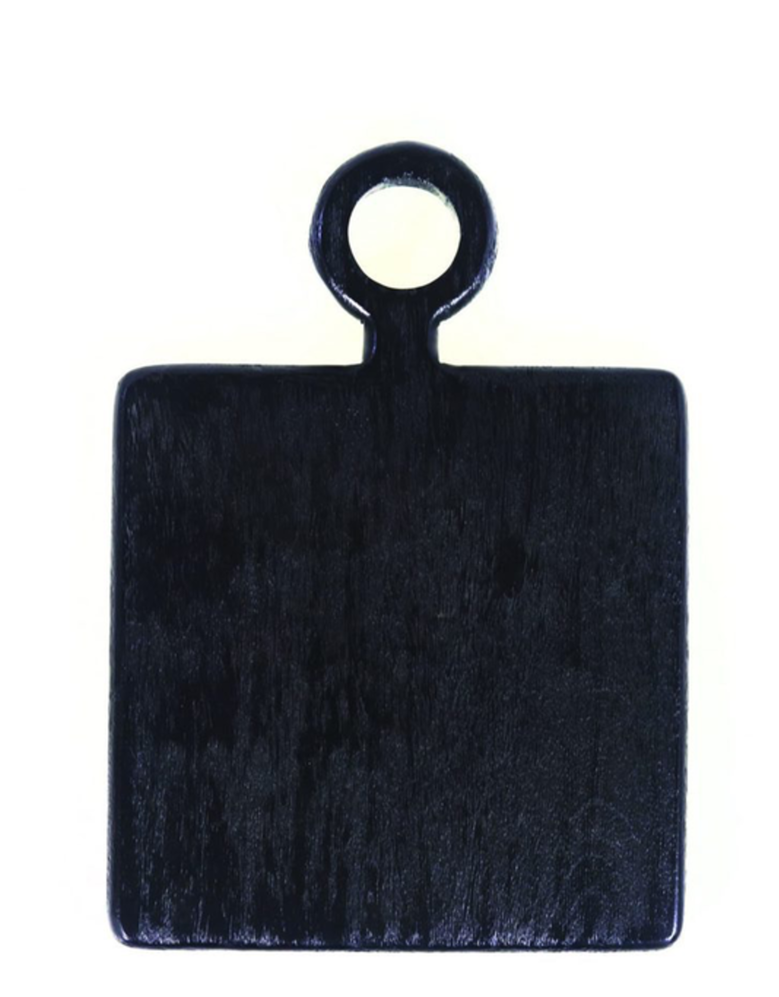 Mini Square Black Brushed Wood Board L10.75" W7.75"