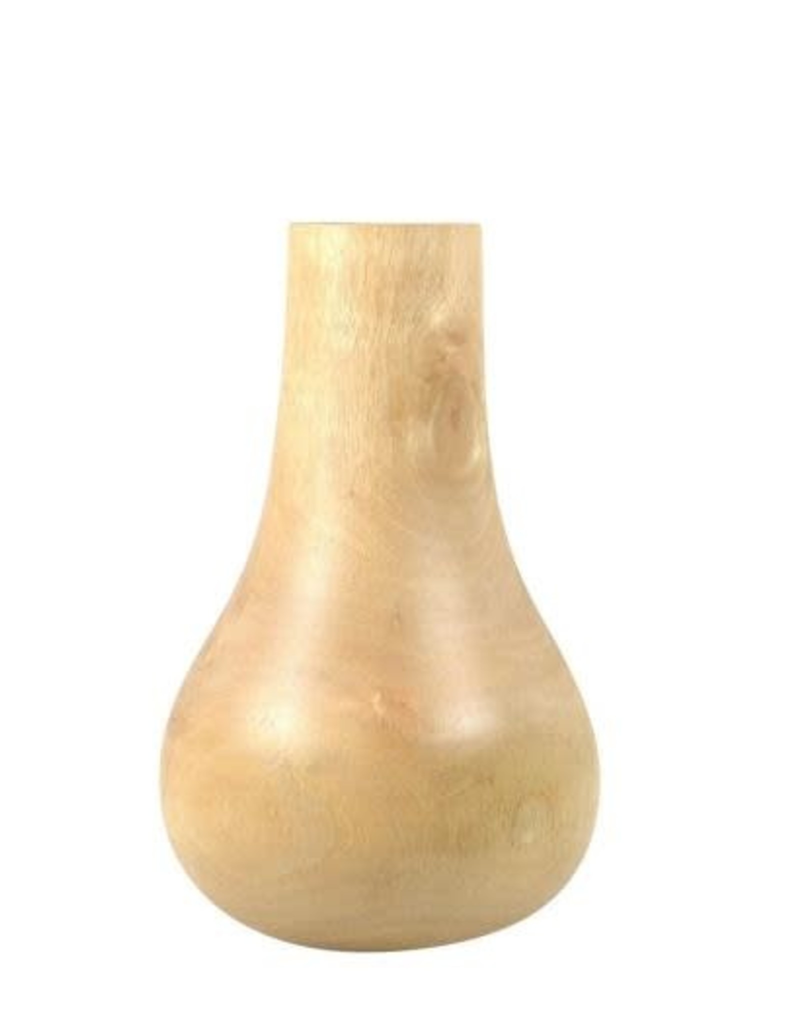 Mango Wood Bulb Vase 9.5"H