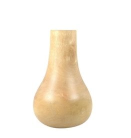 Mango Wood Bulb Vase 9.5"H