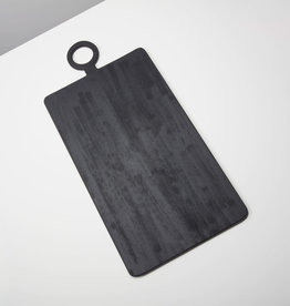 XLarge Black Brushed Wood Rectanglular Board L32.5 W15.75"