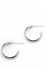 Silvia Hoop Earrings - Silver