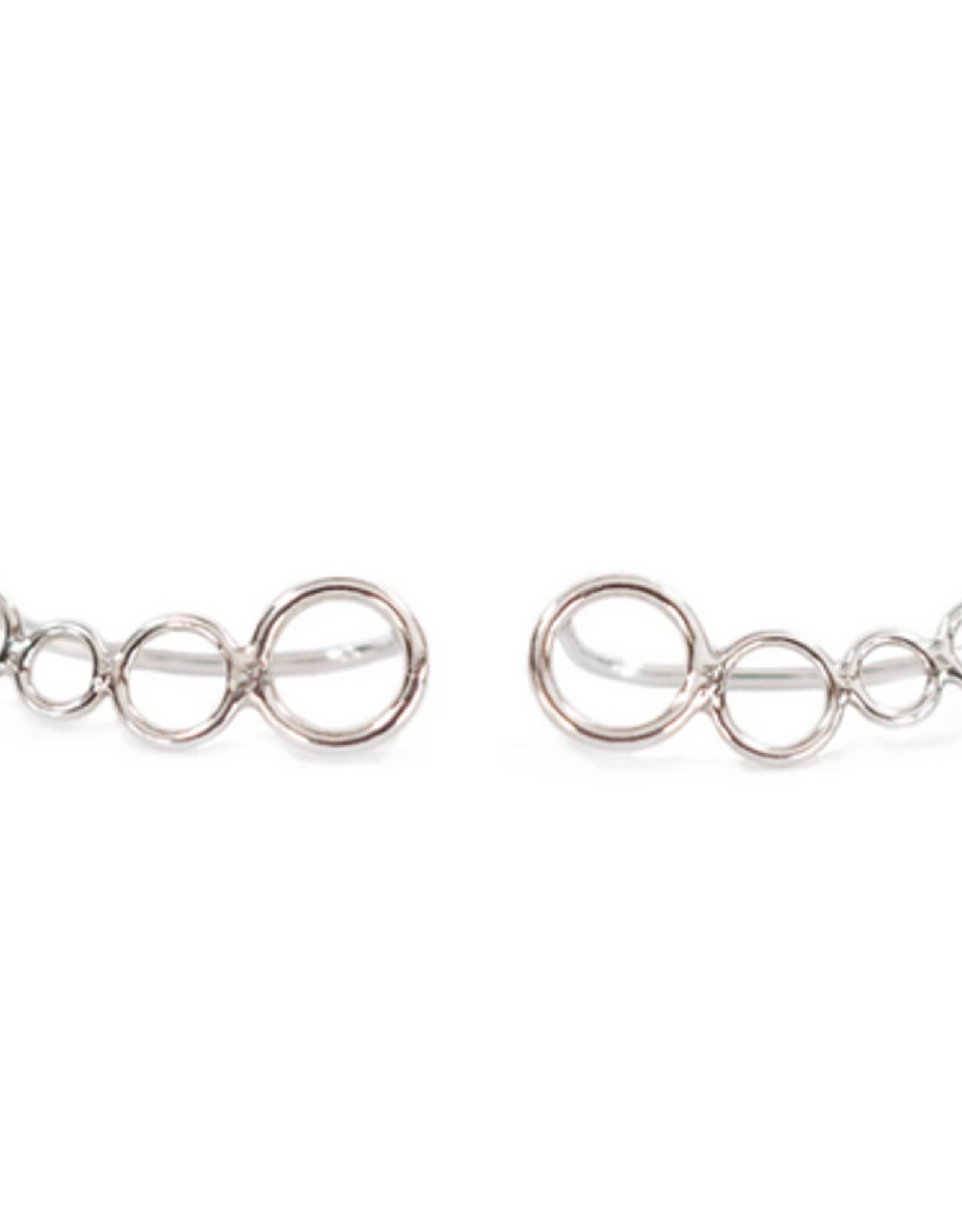 Sterling Silver Small Circlet Ear Crawlers 21mm