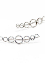 Sterling Silver Large Circlet Ear Crawlers 27mm