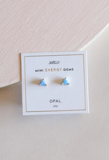 Mini Energy Gem Earrings - Fire Opal