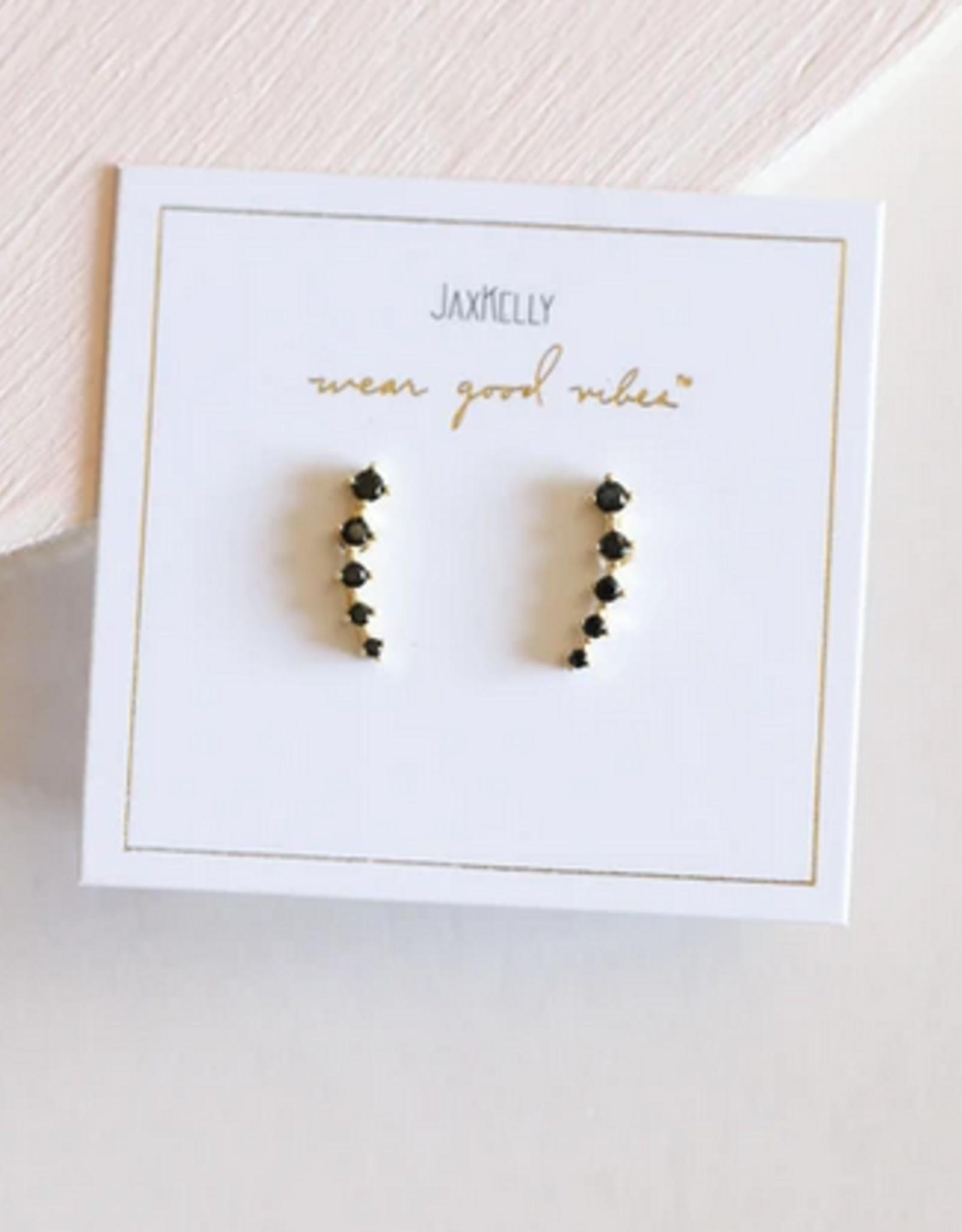 Crawler Earrings - Black