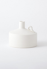 Squat Matte White Metro Bottle H 7" D 8"